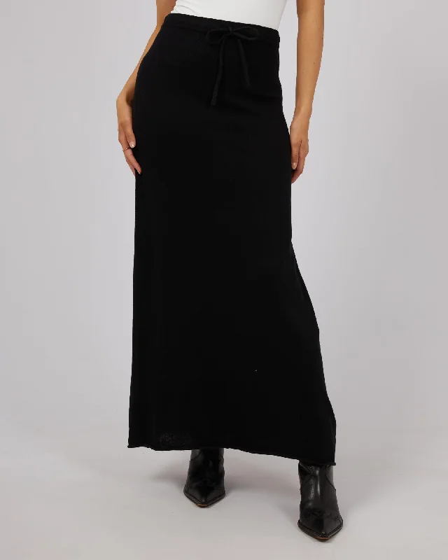 All About Eve Knit Skirt Black