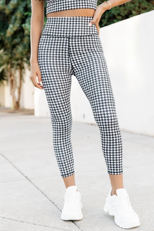 Chasing After Me Houndstooth Leggings FINAL SALE