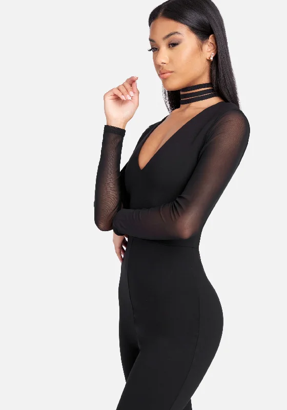 Choker Neck Catsuit