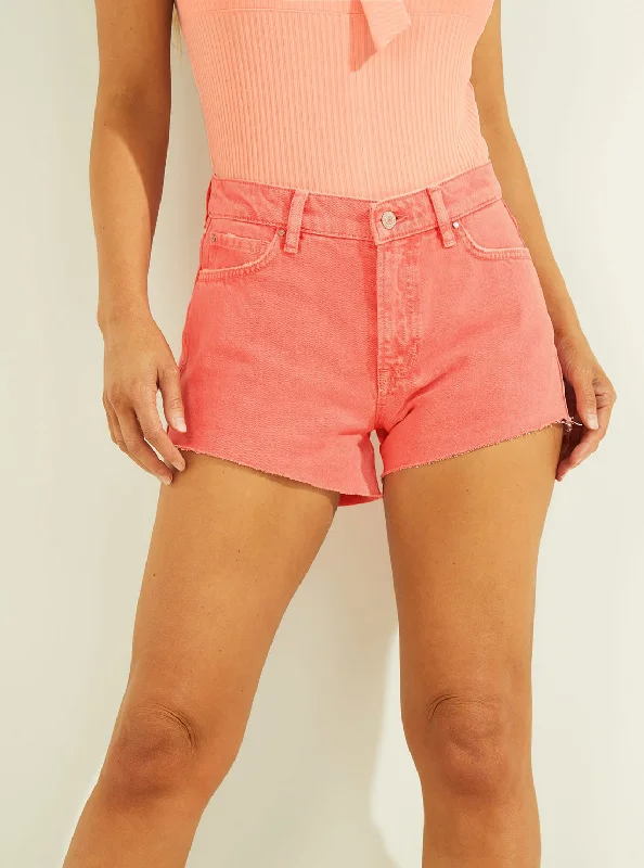 Coral Manila Denim Shorts