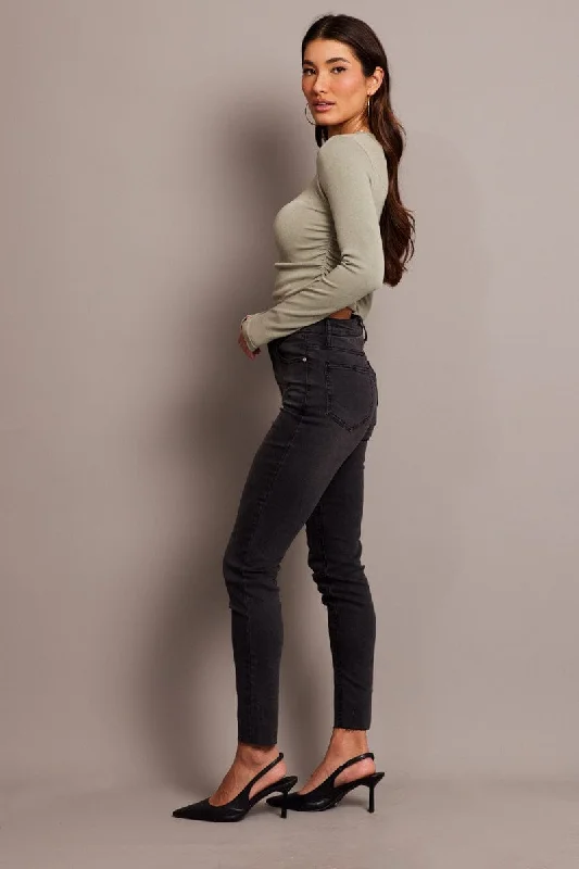 Denim Skinny Jean High Rise