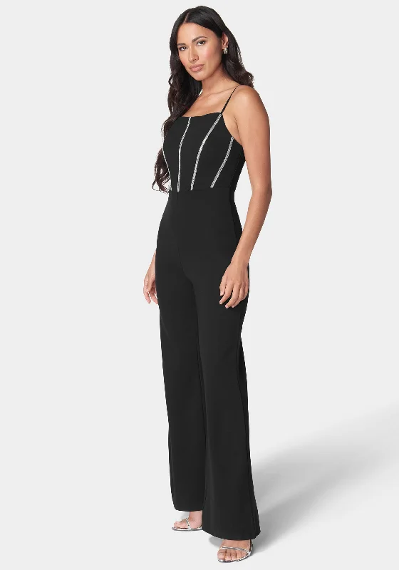 Embellished Corset Jumpsuit