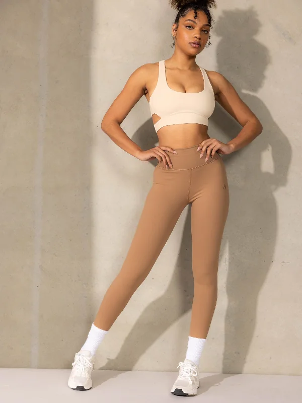 Empower High Waisted Leggings - Mocha