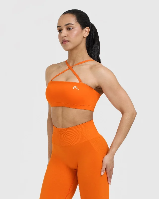 Everyday Bandeau Bralette | Flame Orange