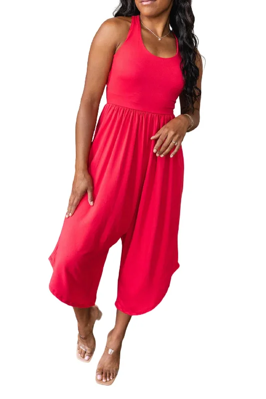 Good Idea Jumpsuit In Red