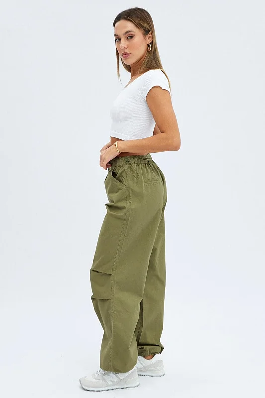 Green Parachute Cargo Pants