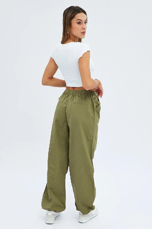 Green Parachute Cargo Pants