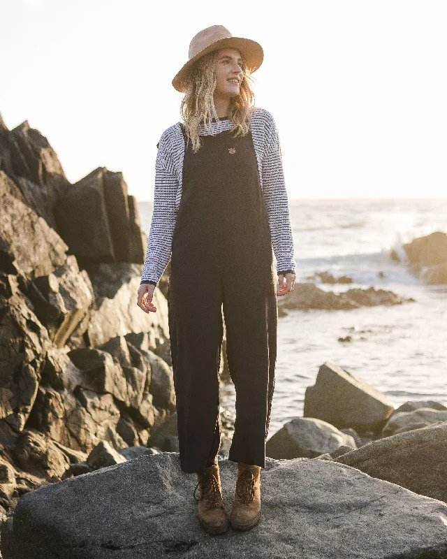 Lazy Day Dungarees - Faded Black