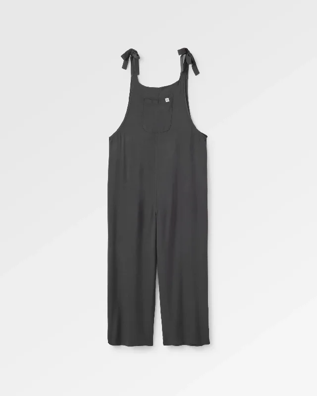 Lazy Day Dungarees - Faded Black