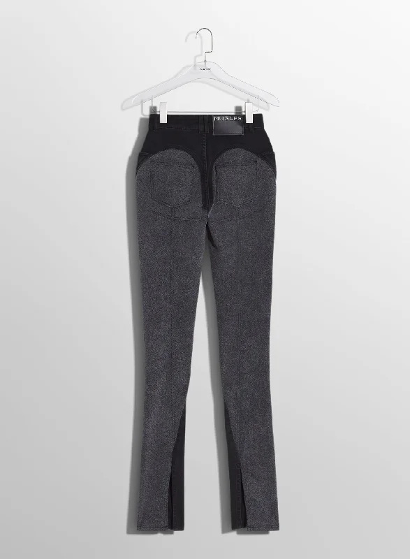 bi-tone black skinny jeans