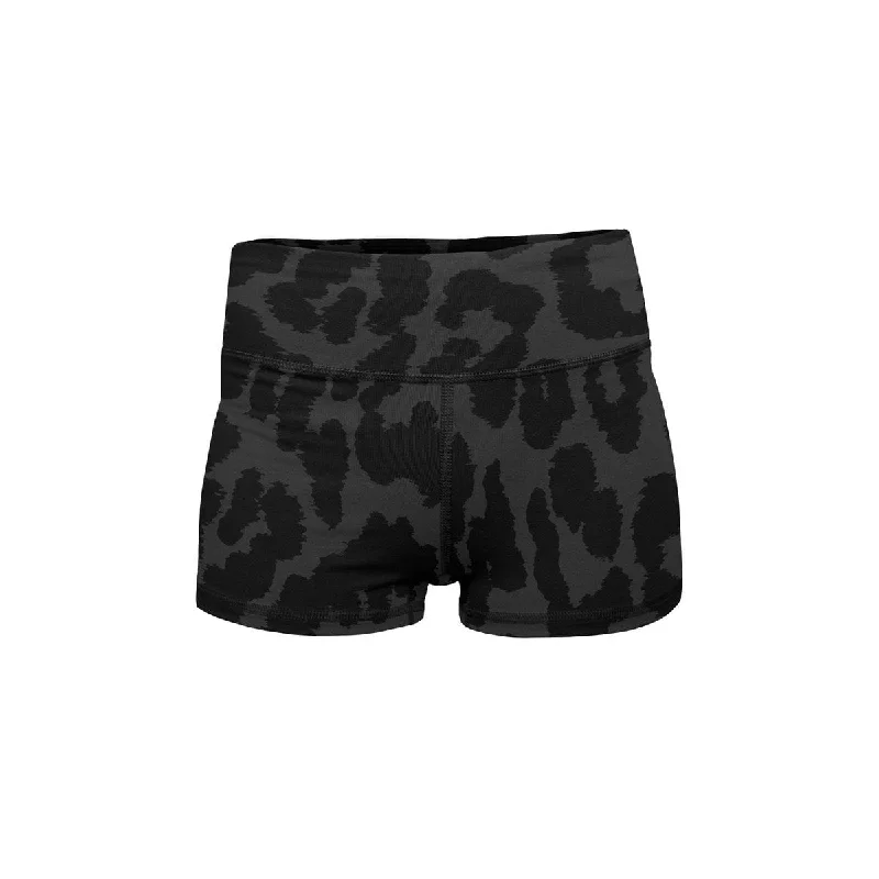 Night Leopard Yoga Shorts