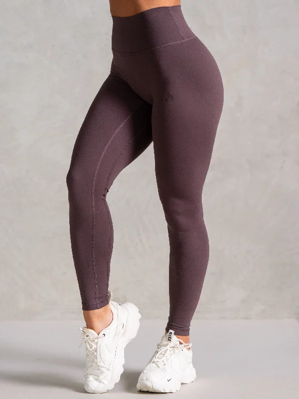 NKD High Waisted Leggings - Plum