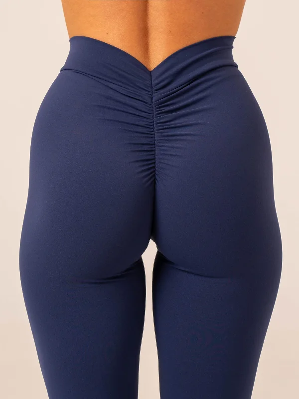 NKD V Scrunch Leggings - Navy