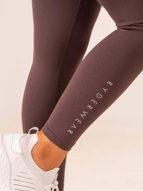 NKD V Scrunch Leggings - Plum