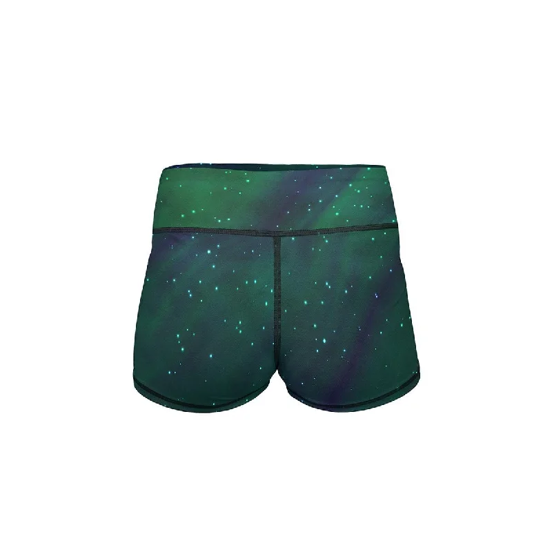 Northern Lights Yoga Shorts