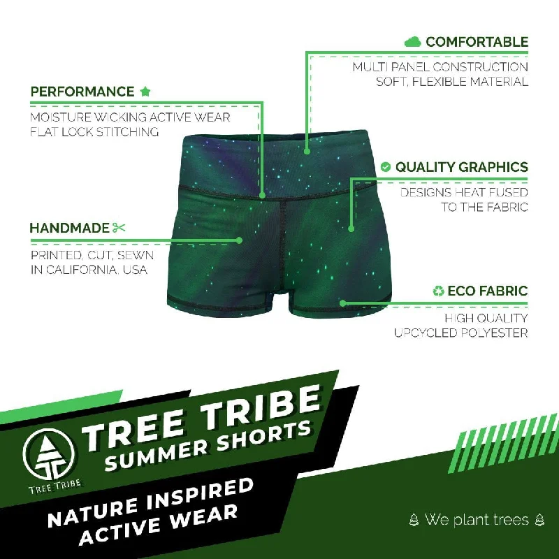 Northern Lights Yoga Shorts