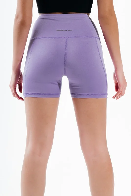 Paisley Purple Basic Hot Shorts