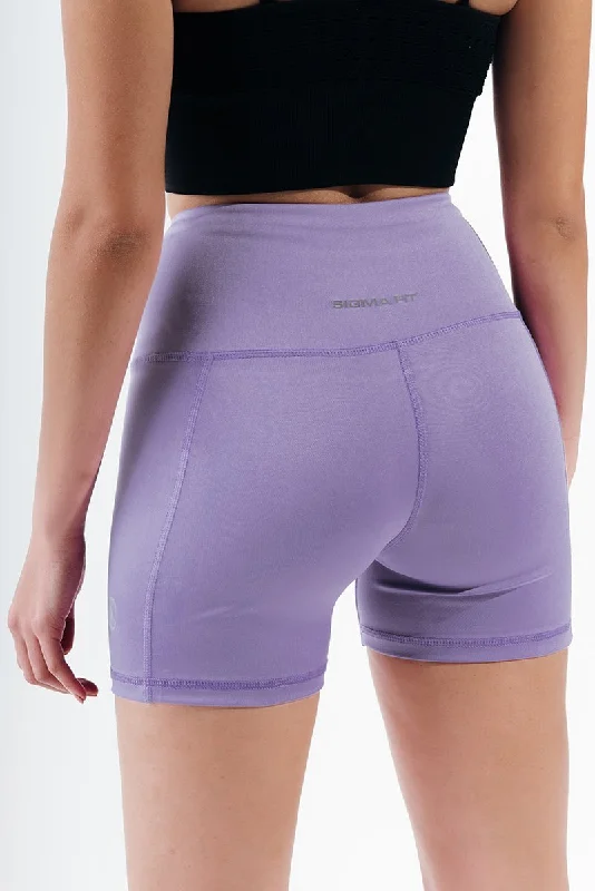 Paisley Purple Basic Hot Shorts