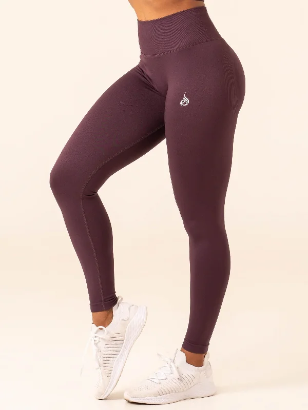 Lift BBL Scrunch Seamless Leggings - Plum