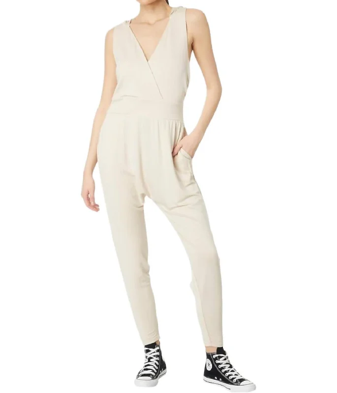 Second Chance Jumpsuit In Cream