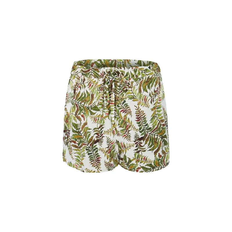 Silk Shorts in Fern