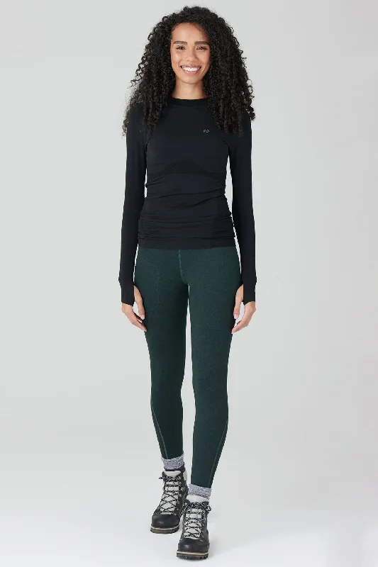 Thermal Outdoor Leggings - Forest Green