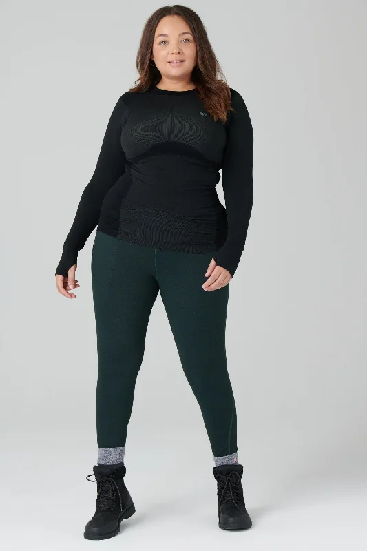 Thermal Outdoor Leggings - Forest Green