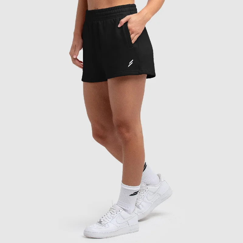 Women's Essential Cotton Shorts - Black