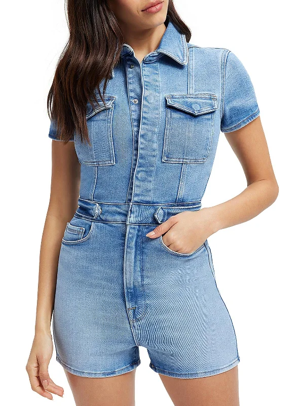 Womens Mini Short Sleeve Romper