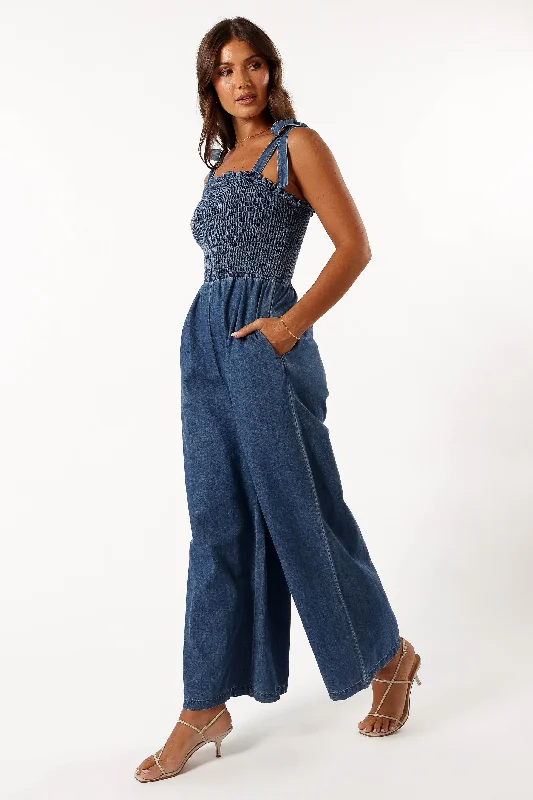 Alexia Jumpsuit - Medium Denim