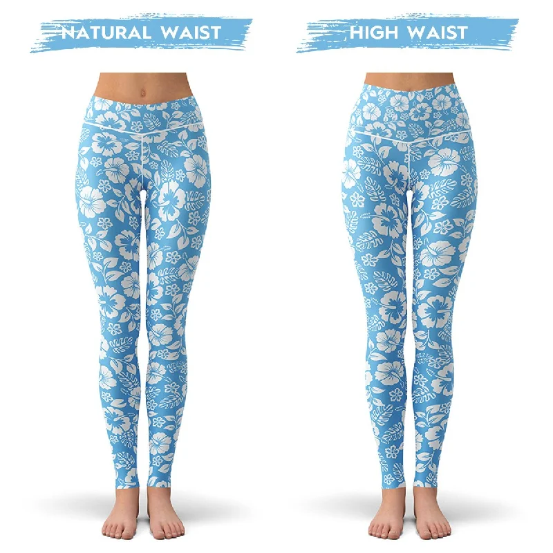 Blue Bloom Leggings