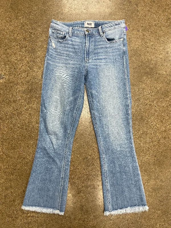 Blue Denim Jeans Boot Cut Paige, Size 8