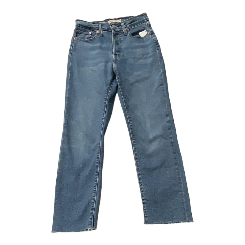 Blue Denim Jeans Boyfriend Levis, Size 4