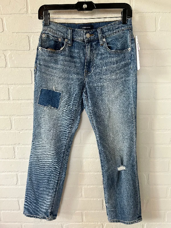 Blue Denim Jeans Straight J. Crew, Size 0petite