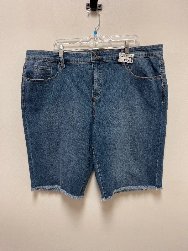 Blue Denim Shorts Style And Company, Size 22