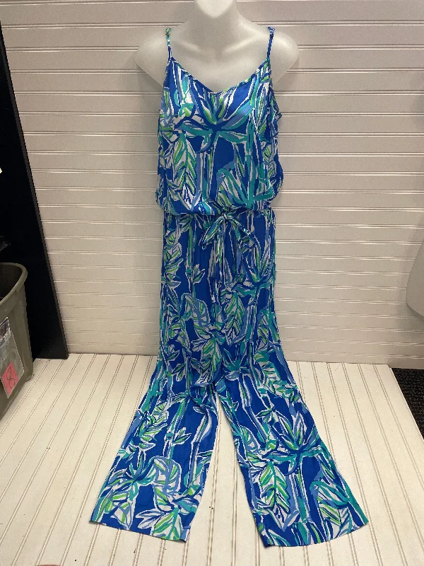 Blue & Green Jumpsuit Designer Lilly Pulitzer, Size S