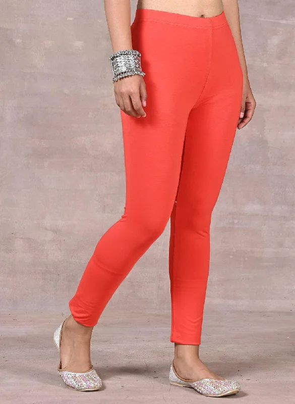 Bright Orange Plain Tight