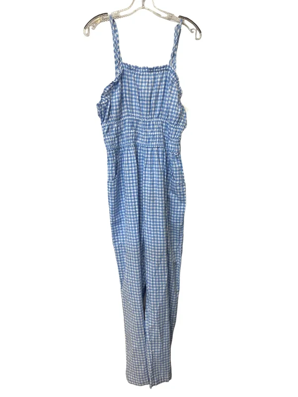 Checkered Pattern Jumpsuit Clothes Mentor, Size Xl