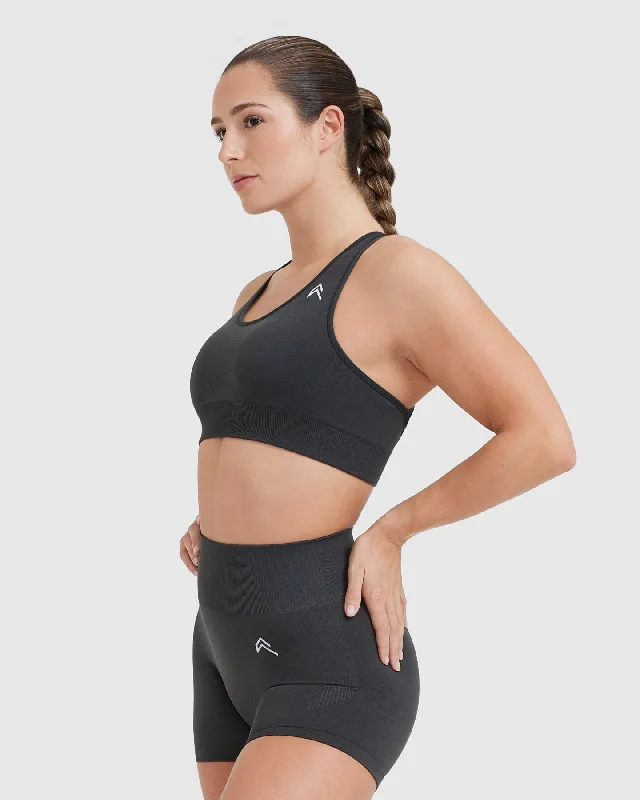 Classic Seamless 2.0 Bralette | Coal Marl