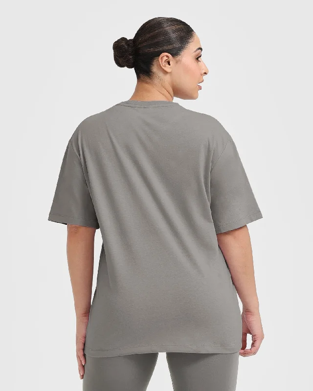 Classic Oversized Lightweight T-Shirt | Ash Grey