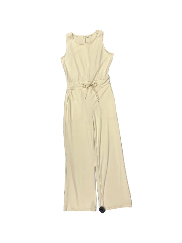 Cream Jumpsuit Clothes Mentor, Size M