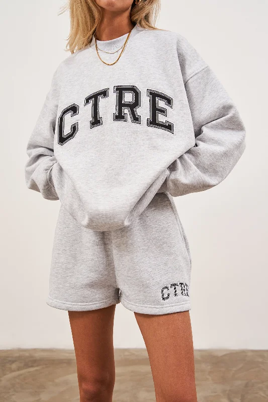 CTRE JERSEY SHORTS - GREY MARL