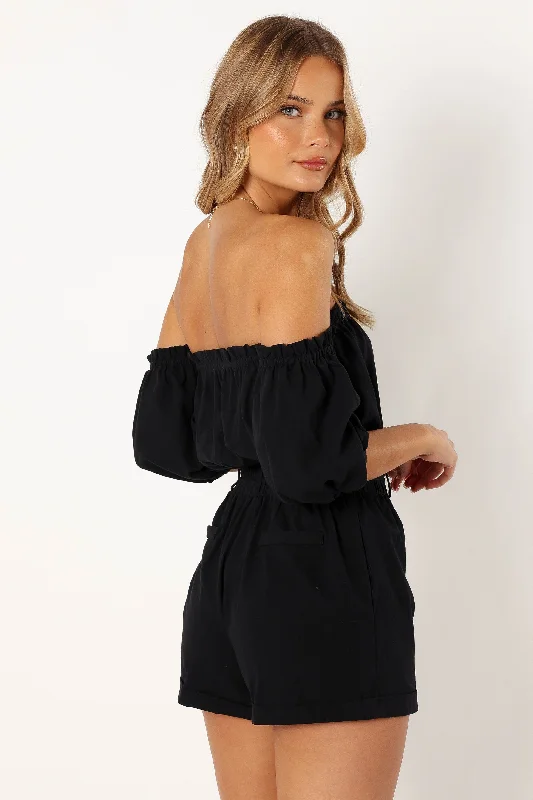 Daniella Playsuit - Black