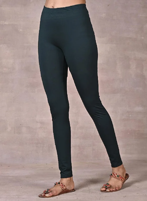 Dark Green Plain Tight