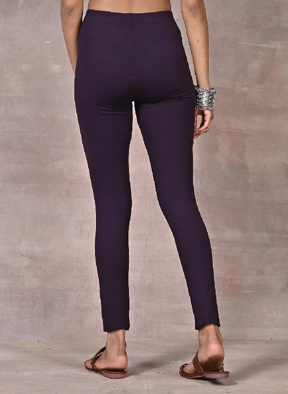 Purple Plain Tight