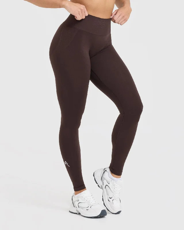 Effortless Seamless Leggings | Plum Brown