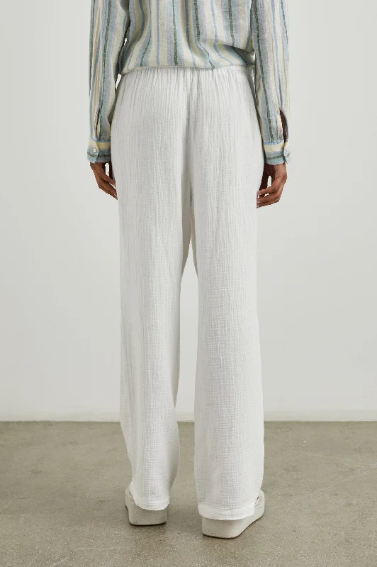 EMMIE PANT - GAUZE WHITE