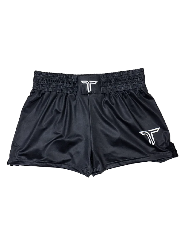 Essential Women's Fight Shorts (3"" Inseam) - Black