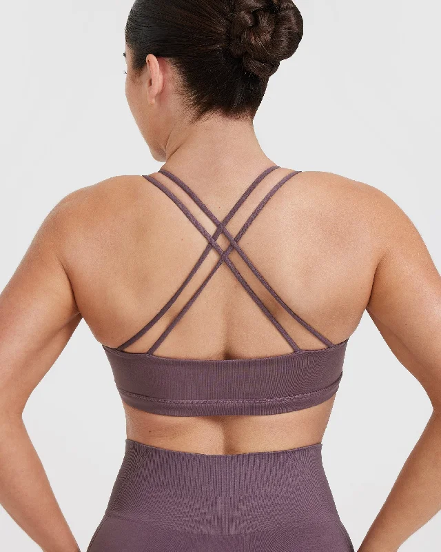 Everyday Cross Over Bralette | Vintage Purple