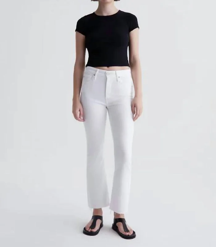 Farrah Boot Crop In Modern White